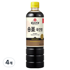 몽고간장 송표 국간장, 4개, 840ml