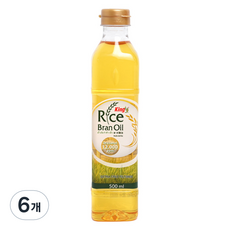 킹라이스오일 현미유, 500ml, 6개