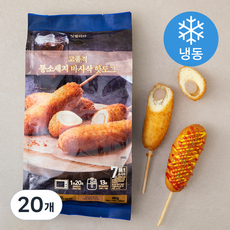 잇퀄리티 고품격 통소세지 바사삭 핫도그 (냉동), 90g, 20개