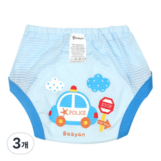베이비앙 3중 방수 배변훈련팬티, 폴리카, 3개