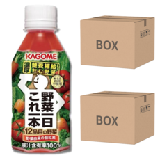 KAGOME 可果美 野菜一日100%綜合蔬果汁 Set, 12種蔬果, 無添加, 280ml x 24瓶, 48瓶