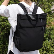 하늬통상 가벼운 기저귀 가방 백팩, 블랙