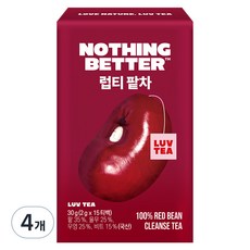 럽티 팥차 티백, 2g, 15개입, 4개