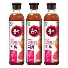 홍초 자몽 음용식초, 900ml, 3개