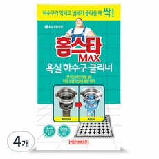 홈스타 맥스 욕실바닥 하수구 클리너, 12g, 4개