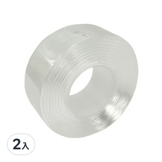 SUCCESS 成功 奈米雙面透明不留痕膠帶30mm x 2Y,2入組-免釘、防水、高黏性, 2入