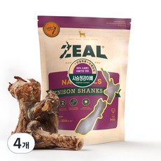 질 ZEAL 뉴질랜드산 강아지 수제간식 덴탈케어, 사슴정강이뼈 300g, 300g, 4개 - 지위픽사슴정강이뼈