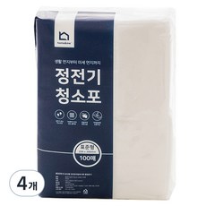홈앤미 정전기 청소포 100매, 4개 4개