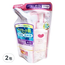 COW STYLE 牛乳石鹼 無添加卸妝油補充包, 130ml, 2包