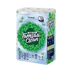 Tamsaa SOFT 100%天然紙漿 三層捲筒衛生紙 30卷/組, 30m, 30捲, 1袋
