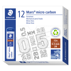 스테들러 마스 샤프심 2B, 0.5mm, 12개