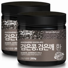 조은약초 프리미엄 검은콩검은깨환, 2개, 250g