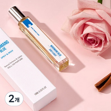 힐링팜스 포켓 롤온 향수 우드망블루, 10ml, 2개