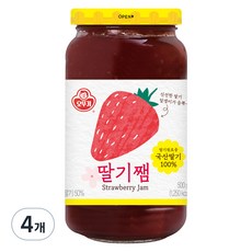 오뚜기 딸기쨈, 500g, 4개