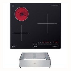 LG전자 DIOS 하이브리드 전기레인지 3구 + 프리스탠딩 8.5cm 세트, BEY3GST2C, 방문설치