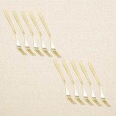 윌리브 국산 304스텐 셀라 티타늄 커트러리, 10개, 티타늄 티포크 소