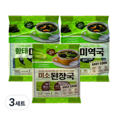 풀무원 황태미역국 5인분 40g x 2p + 미소된장국 5인분 40g, 3세트