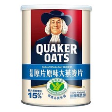QUAKER 桂格 原片原味大燕麥片, 800g, 1罐