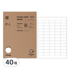 Formtec 標籤 LQ-3101 60標籤 20張, 2個