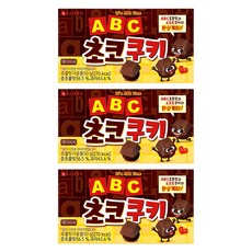 롯데웰푸드 ABC 초코 쿠키, 50g, 3개