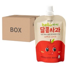 aolda Hello Baby 甜蘋果汁, 100ml, 20包, 60包