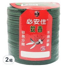 必安住 蚊香 60入, 容易分開, 不易折斷, 12g, 綠色, 2組