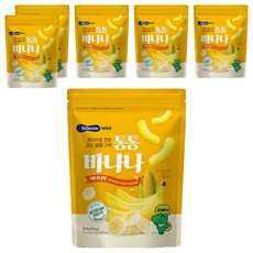 베베쿡 유아용 통통바나나, 바나나, 30g, 6개 바나나, 30g, 6개