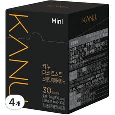 카누 다크 로스트 스위트 아메리카노 미니, 3g, 30개입, 4개