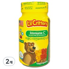 릴크리터스 이뮨 아연+비타민 C D, 150g, 2개