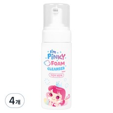 핑크공주 아임핑키 키즈 페이셜 폼 클렌저 산뜻한향, 150ml, 4개
