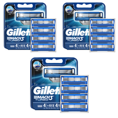 Gillette 吉列 維納絲 鋒速3TURBO系列替換刀片, 4片, 3組
