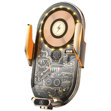 u-ta 車用無線充電盤 AP-8, 磁吸快充款, 15W無線+66W磁吸, 適用4.7-7.2吋手機, 金色