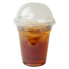 아이엔피 PET 아이스컵 바디 지름 98mm 420ml + 돔타공 뚜껑 세트, 100개, 1세트 100세트