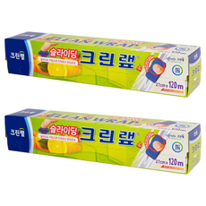 크린랲 슬라이딩 랩, 120m, 2개