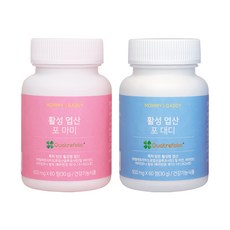 마미앤대디 활성 엽산 포 마미 60정 + 대디 60정 세트, 1세트