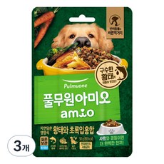 풀무원아미오 전연령 강아지 자연담은 영양식 습식사료, 황태+초록잎홍합, 50g, 3개 기타생선, 50g, 3개