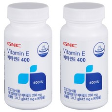 GNC 비타민E 400, 90정, 2개