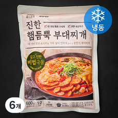 진한 햄듬뿍 부대찌개 1~2인분 (냉동), 6개, 600g