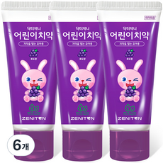 닥터제니 클라이네 어린이치약 포도향 치약, 60g, 6개