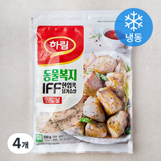 하림 동물복지 인증 IFF 한입쏙 닭가슴살 오리지널 (냉동), 500g, 4개