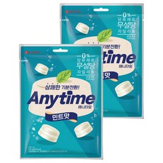 롯데웰푸드 애니타임 민트맛, 185g, 2개