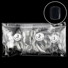 Lvia Nail Tip Paddy Clear 3 號 50p, 透明, 4個