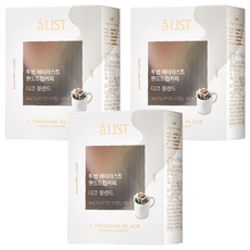 aLIST 手沖濾掛黑咖啡, 7g, 5包, 3盒