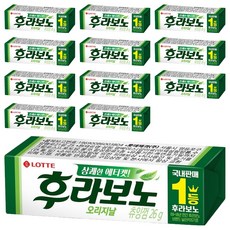 롯데웰푸드 후라보노 오리지날 츄잉껌 9p, 26g, 12개