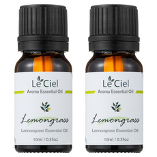 르씨엘 아로마 에센셜 오일, 레몬그라스, 10ml, 2개