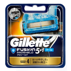Gillette 吉列 鋒護Proshield冰爽系列刮鬍刀頭, 4個, 1盒
