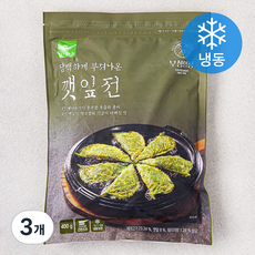 사옹원 부침명장 담백하게 부쳐나온 깻잎전 (냉동), 400g, 3개