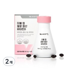 비타민마을 와이즈 더블 업 철분 엽산 비타민D 30g, 60정, 2개