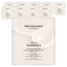 THE FACE SHOP 菲詩小舖 首頁 聽診器 Vita 緊緻膠原蛋白面膜 24g, 10個, 1入