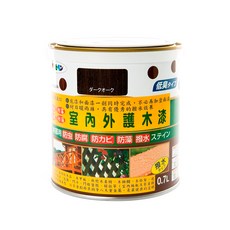 ASAHIPEN 朝日塗料 水性室內外護木漆, 木材防蟲防腐防霉護木漆, 1罐